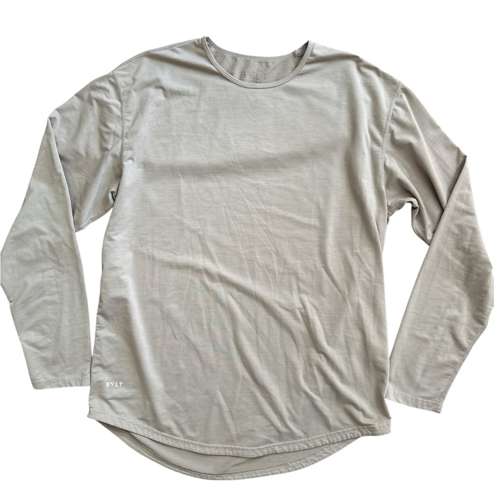 Bylt Premium Basics Women’s Long Sleeve Active T-Shirt Size‎ XL Tan/Beigie Color